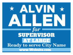 supervisor political yard sign template 10755