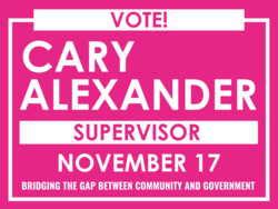 supervisor political yard sign template 10756