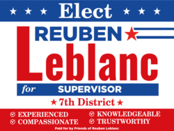 supervisor political yard sign template 10759