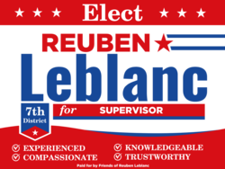 supervisor political yard sign template 10760