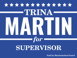 supervisor political yard sign template 10767