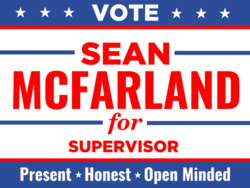 supervisor political yard sign template 10769