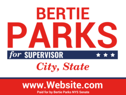 supervisor political yard sign template 10772