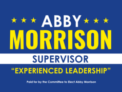 supervisor political yard sign template 10773