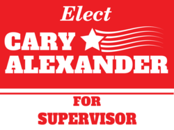 supervisor political yard sign template 10781