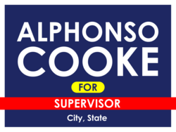 supervisor political yard sign template 10785