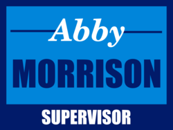 supervisor political yard sign template 10792