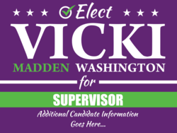 supervisor political yard sign template 10796