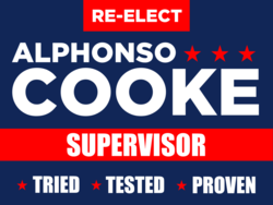 supervisor political yard sign template 10799