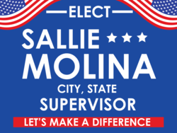 supervisor political yard sign template 10800