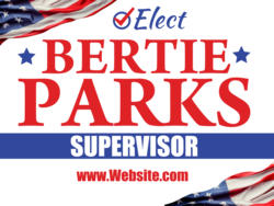 supervisor political yard sign template 10801