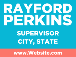 supervisor political yard sign template 10804