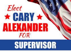 supervisor political yard sign template 10809