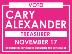 treasurer political yard sign template 10828