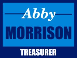 treasurer political yard sign template 10864