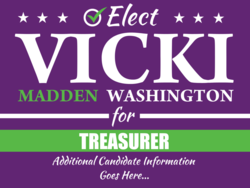 treasurer political yard sign template 10868