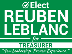 treasurer political yard sign template 10874