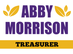 treasurer political yard sign template 10877