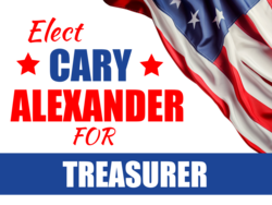 treasurer political yard sign template 10881