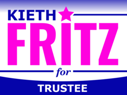 trustee political yard sign template 10897