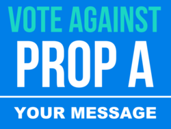 proposition political yard sign template 13974