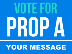 proposition political yard sign template 13994