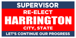 supervisor political highway signs template 13825