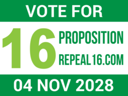 proposition political yard sign template 14002
