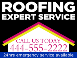 Roofing yard signs 001