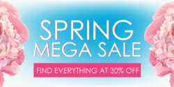 Photo Flower Design Spring Mega Sale Banner