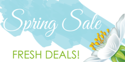 Daisy Collage Design Spring Sale Fresh Deals Banner