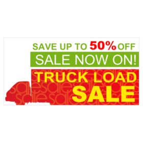 % Off Truckload Sale Banner