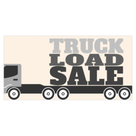 Truckload Sale Truck Trailer Banner Design