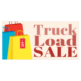 Truckload Sale Gift Bag Banner Design