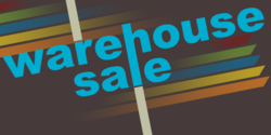 Warehouse Sale Diagonal Banner