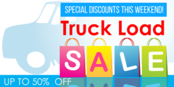 Truckload Sale Gift Bag Letters Banner Design