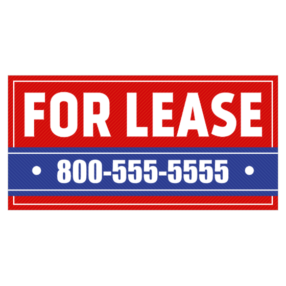 For Lease Banner Printastic Real Estate Lease