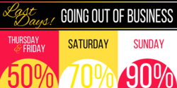 Going Out of Business Last Days Sale Banner