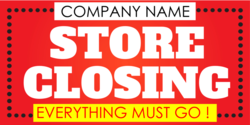 Going Out of Business Store Closing Banner