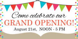 Come Celebrate Our Grand Opening Banner