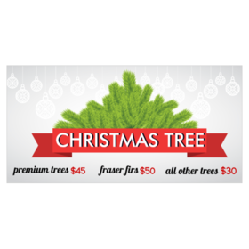 Christmas Tree Evergreen Banner