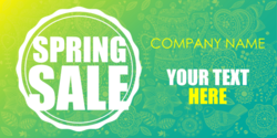 Spring Sale Seal Customizable Brand Banner