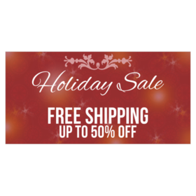 % Off Holiday Sale Banner