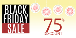 Black Friday % Off Discount Banner