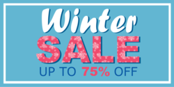 Winter With Crystalized Pink Ice Sale Banner