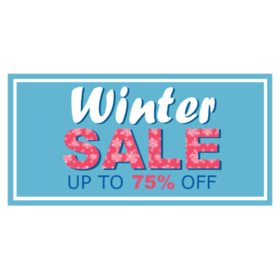 Winter With Crystalized Pink Ice Sale Banner