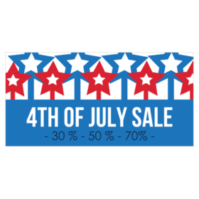 discount offers 4th of july sale banner