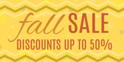 Dark Yellow On Light Chevron Yellow Background Fall Sale Discount Banner