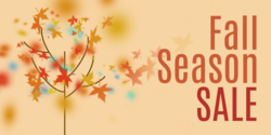 Autumn Leaves Tree Fall Season Sale Banner