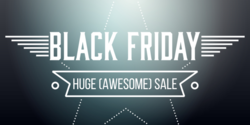 Black Friday Sale Star Design Banner